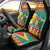 Guyana Christmas Car Seat Cover Coat Of Arms with Flag Style - Wonder Print Shop