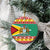 Guyana Christmas Ceramic Ornament Coat Of Arms with Flag Style - Wonder Print Shop