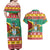 Guyana Christmas Couples Matching Off Shoulder Maxi Dress and Hawaiian Shirt Coat Of Arms with Flag Style - Wonder Print Shop