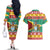 Guyana Christmas Couples Matching Off The Shoulder Long Sleeve Dress and Hawaiian Shirt Coat Of Arms with Flag Style - Wonder Print Shop