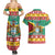 Guyana Christmas Couples Matching Summer Maxi Dress and Hawaiian Shirt Coat Of Arms with Flag Style - Wonder Print Shop