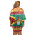 Guyana Christmas Family Matching Off Shoulder Short Dress and Hawaiian Shirt Coat Of Arms with Flag Style - Wonder Print Shop