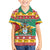 Guyana Christmas Family Matching Puletasi and Hawaiian Shirt Coat Of Arms with Flag Style - Wonder Print Shop