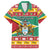 Guyana Christmas Hawaiian Shirt Coat Of Arms with Flag Style - Wonder Print Shop