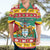 Guyana Christmas Hawaiian Shirt Coat Of Arms with Flag Style - Wonder Print Shop