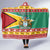 Guyana Christmas Hooded Blanket Coat Of Arms with Flag Style