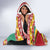 Guyana Christmas Hooded Blanket Coat Of Arms with Flag Style