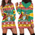 Guyana Christmas Hoodie Dress Coat Of Arms with Flag Style - Wonder Print Shop