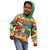 Guyana Christmas Kid Hoodie Coat Of Arms with Flag Style - Wonder Print Shop