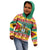 Guyana Christmas Kid Hoodie Coat Of Arms with Flag Style - Wonder Print Shop