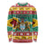 Guyana Christmas Long Sleeve Shirt Coat Of Arms with Flag Style - Wonder Print Shop