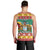 Guyana Christmas Men Tank Top Coat Of Arms with Flag Style - Wonder Print Shop