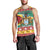 Guyana Christmas Men Tank Top Coat Of Arms with Flag Style - Wonder Print Shop