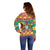 Guyana Christmas Off Shoulder Sweater Coat Of Arms with Flag Style - Wonder Print Shop