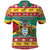 Guyana Christmas Polo Shirt Coat Of Arms with Flag Style - Wonder Print Shop