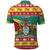 Guyana Christmas Polo Shirt Coat Of Arms with Flag Style - Wonder Print Shop