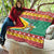 Guyana Christmas Quilt Coat Of Arms with Flag Style - Wonder Print Shop