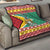 Guyana Christmas Quilt Coat Of Arms with Flag Style - Wonder Print Shop