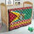 Guyana Christmas Quilt Coat Of Arms with Flag Style - Wonder Print Shop