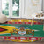 Guyana Christmas Round Carpet Coat Of Arms with Flag Style