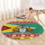 Guyana Christmas Round Carpet Coat Of Arms with Flag Style