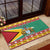 Guyana Christmas Rubber Doormat Coat Of Arms with Flag Style - Wonder Print Shop