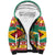 Guyana Christmas Sherpa Hoodie Coat Of Arms with Flag Style - Wonder Print Shop