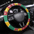 Guyana Christmas Steering Wheel Cover Coat Of Arms with Flag Style - Wonder Print Shop