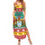 Guyana Christmas Summer Maxi Dress Coat Of Arms with Flag Style - Wonder Print Shop