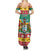 Guyana Christmas Summer Maxi Dress Coat Of Arms with Flag Style - Wonder Print Shop