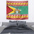 Guyana Christmas Tapestry Coat Of Arms with Flag Style