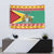 Guyana Christmas Tapestry Coat Of Arms with Flag Style