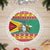 Guyana Christmas Tree Skirt Coat Of Arms with Flag Style - Wonder Print Shop