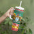 Guyana Christmas Tumbler With Handle Coat Of Arms with Flag Style - Wonder Print Shop