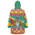 Guyana Christmas Wearable Blanket Hoodie Coat Of Arms with Flag Style