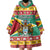 Guyana Christmas Wearable Blanket Hoodie Coat Of Arms with Flag Style