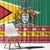 Guyana Christmas Window Curtain Coat Of Arms with Flag Style - Wonder Print Shop