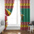 Guyana Christmas Window Curtain Coat Of Arms with Flag Style - Wonder Print Shop