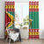 Guyana Christmas Window Curtain Coat Of Arms with Flag Style - Wonder Print Shop