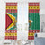 Guyana Christmas Window Curtain Coat Of Arms with Flag Style - Wonder Print Shop