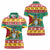 Guyana Christmas Women Polo Shirt Coat Of Arms with Flag Style - Wonder Print Shop