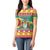 Guyana Christmas Women Polo Shirt Coat Of Arms with Flag Style - Wonder Print Shop