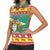 Guyana Christmas Women Sleeveless Polo Shirt Coat Of Arms with Flag Style - Wonder Print Shop