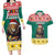 Cameroon Christmas Couples Matching Long Sleeve Bodycon Dress and Hawaiian Shirt Lion Santa Joyeux Noel - Wonder Print Shop