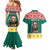 Cameroon Christmas Couples Matching Mermaid Dress and Hawaiian Shirt Lion Santa Joyeux Noel - Wonder Print Shop