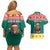 Cameroon Christmas Couples Matching Off Shoulder Short Dress and Hawaiian Shirt Lion Santa Joyeux Noel - Wonder Print Shop