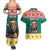 Cameroon Christmas Couples Matching Summer Maxi Dress and Hawaiian Shirt Lion Santa Joyeux Noel - Wonder Print Shop