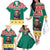 Cameroon Christmas Family Matching Off The Shoulder Long Sleeve Dress and Hawaiian Shirt Lion Santa Joyeux Noel - Wonder Print Shop