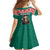 Cameroon Christmas Family Matching Off Shoulder Short Dress and Hawaiian Shirt Lion Santa Joyeux Noel - Wonder Print Shop