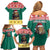 Cameroon Christmas Family Matching Off Shoulder Short Dress and Hawaiian Shirt Lion Santa Joyeux Noel - Wonder Print Shop